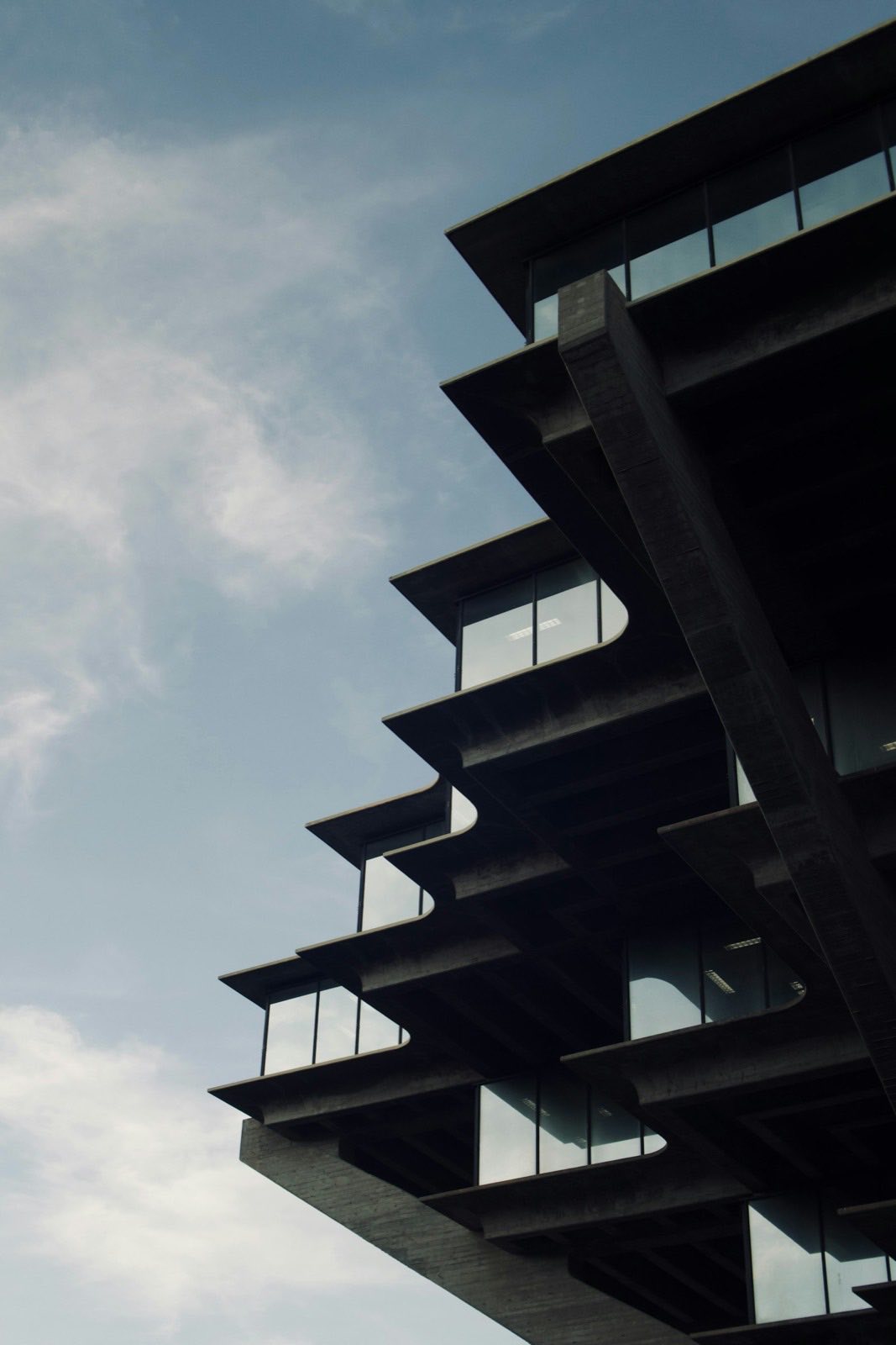 A modern commercial office building